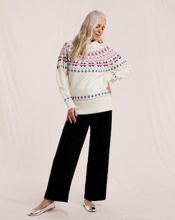 Julipa Roll Neck Fairisle Jumper