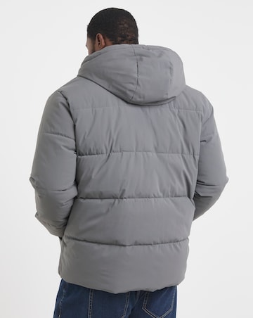 Jack & Jones Global Puffer Coat - Grey