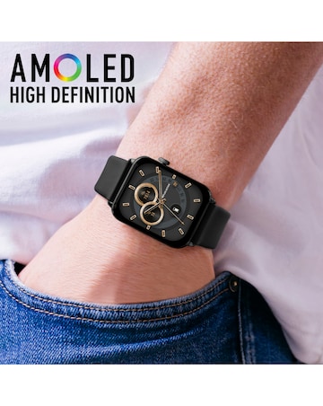 Reflex Active Series 30 AMOLED Calling Smart Watch - Black