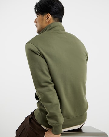 1/4 Zip Funnel Neck Sweatshirt