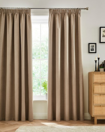 Dallas Blackout Thermal Pencil Pleat Curtains