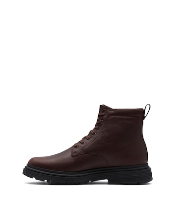 Clarks Badbury Hi Wp Boots - Brown Leather
