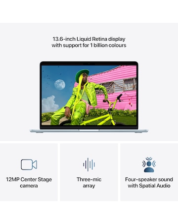 Apple MacBook Air (M5, 2026) 13in 10-core CPU 8-core GPU 16GB 512GB - Sky Blue