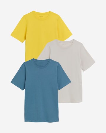 Pure Cotton 3 Pack Crew Neck T-Shirts