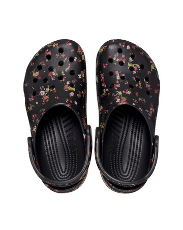 Crocs Classic Floral Print Clogs Standard Fit