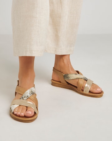 Nadia Leather Tubular Sandal - Standard Fit (D)