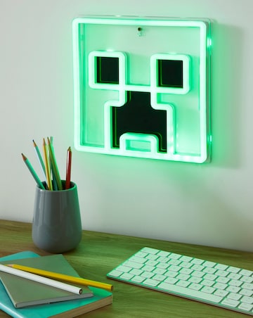 Minecraft Creeper Wall Mountable LED Neon Light