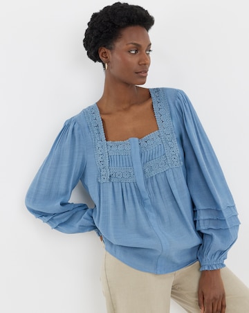 Square Neck Prairie Blouse