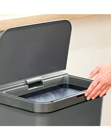 Tower 50L Rectangular Sensor Bin Grey