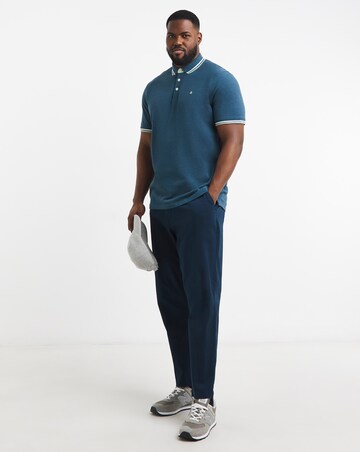 Jack & Jones Premium Paulos Tipped Polo - Blue