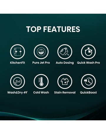 Hisense KitchenFit 5i Series WD5I1045BWQ 10.5kg/6kg Washer Dryer - White