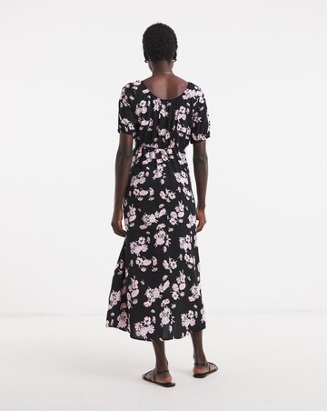 Cap Sleeve Milkmaid Midi Dress