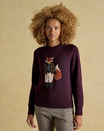 Joules Jonty Fox Knitted Jumper