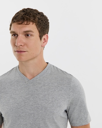 5 Pack Multi V Neck T-Shirts Long