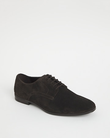 Suede Formal Derby Shoe Wide Fit