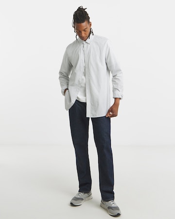 Long Sleeve Poplin Stripe Shirt Long
