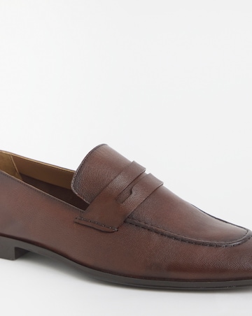 Leather Formal Strap Detail Loafer Wide