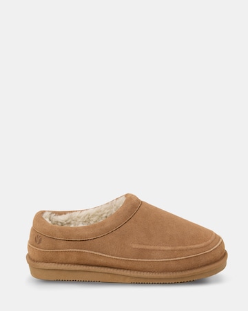 FatFace Lewis Suede Slipper - Tan