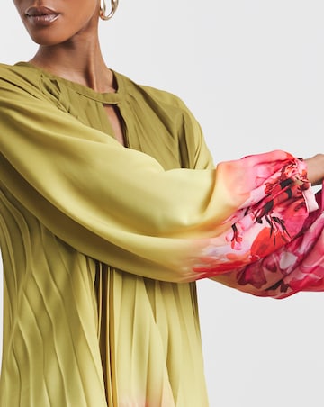 Joanna Hope Ombre Pleated Shift Dress