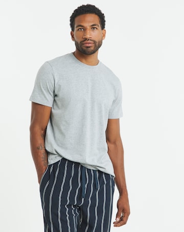 Jersey Top Stripe Bottom Pyjamas