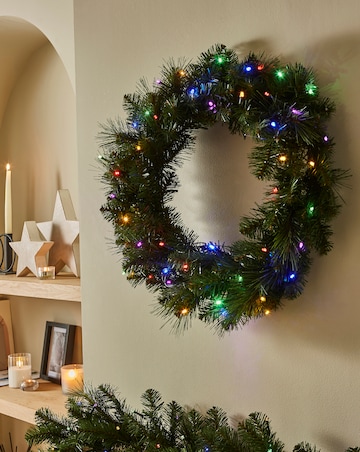 Zermatt Dual Colour Pre-Lit Wreath