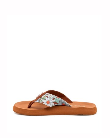 Rocket Dog Brown Adios Printed Toe Post Sandals