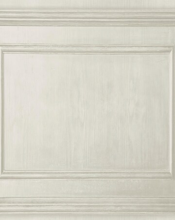 Fresco Wood Panelling Neutral Wallpaper
