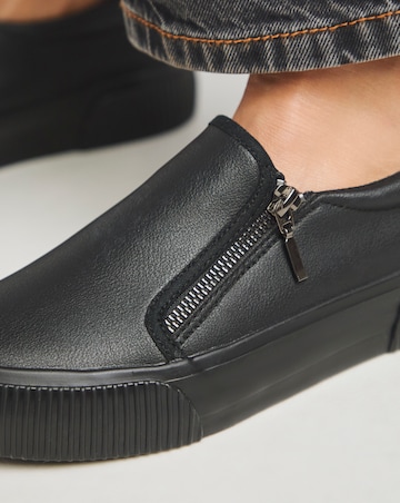 Esme Side Zip Trainers - Extra Wide Fit (EEE)