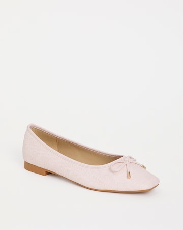 Square Toe Ballerina Extra Wide EEE Fit