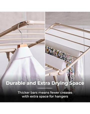 Tower Latte Winged Clothes Airer