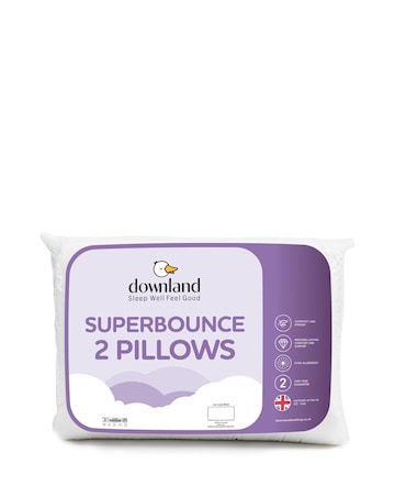 Downland Superbounce Pack of 2 Pillows