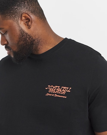 Jack & Jones Botaniq Back Graphic T-Shirt - Black