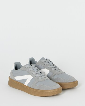 Rumba Leather Retro Lace up Trainer Extra Wide Fit (EEE)