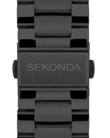 Sekonda Active Plus Smart Watch - Black Alloy Case & Stainless Steel Bracelet