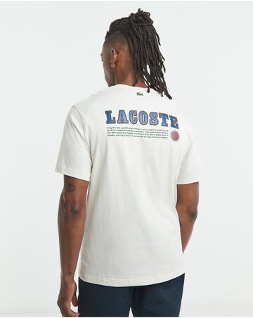 Lacoste Short Sleeve Back Logo T-Shirt - Off White