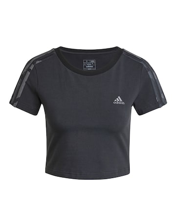adidas 3 Stripes Crop Baby T-Shirt