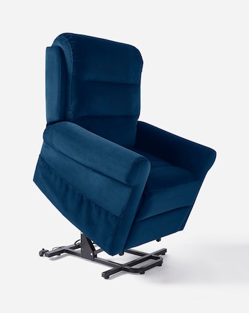 Brockton Velvet Electric Recliner Armchair