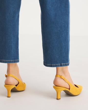 Marina Flexi Sole Kitten Heel Slingback Shoe Extra Wide EEE fit