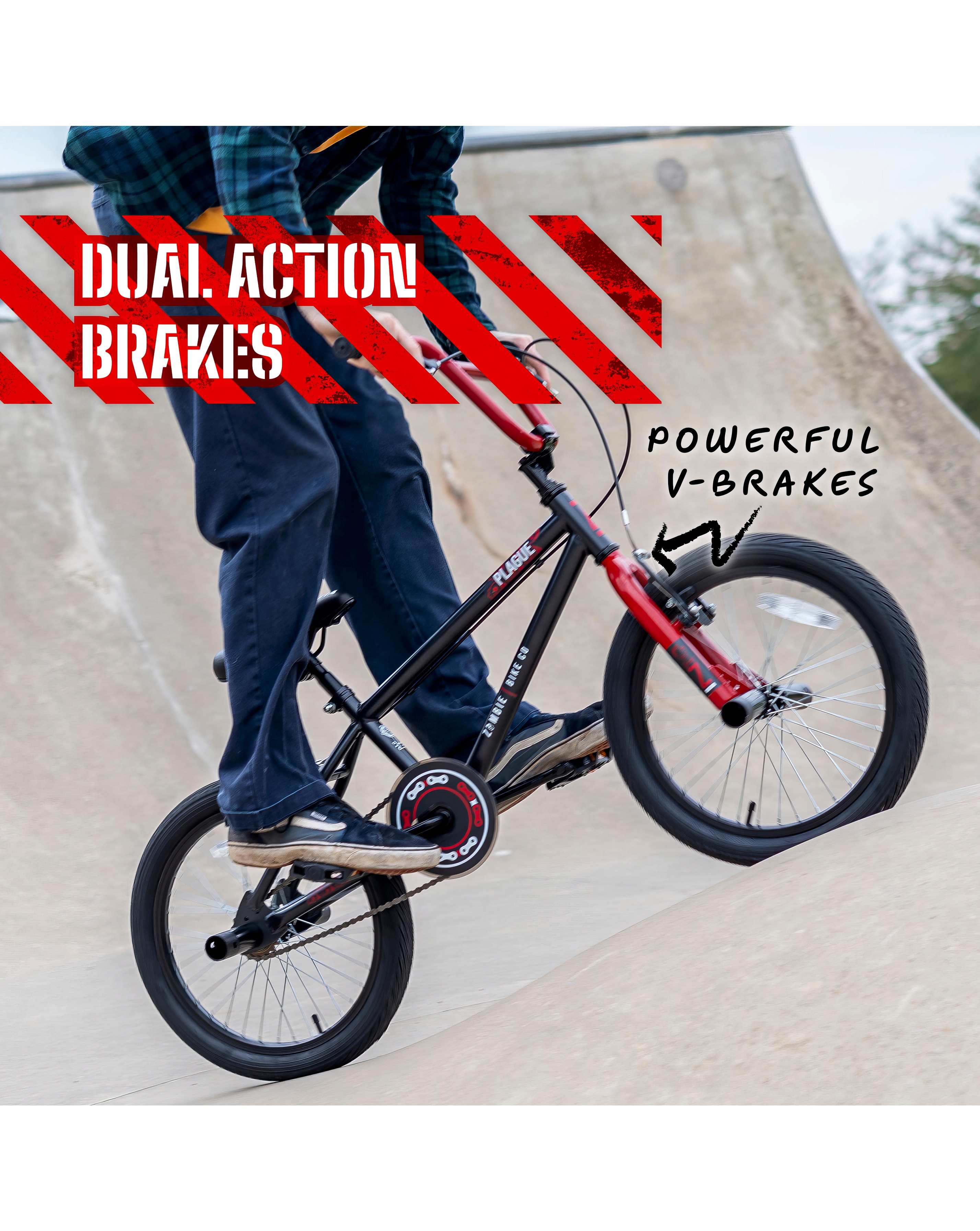 BMX（ゆげ） Zombie Plague BMX Bike - 18 inch wheel | JD Williams