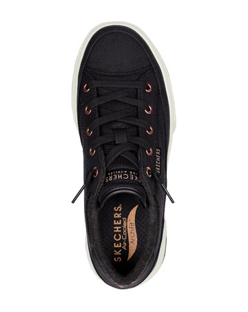 Skechers Black Arch Fit Arcade Canvas Fashion Trainer