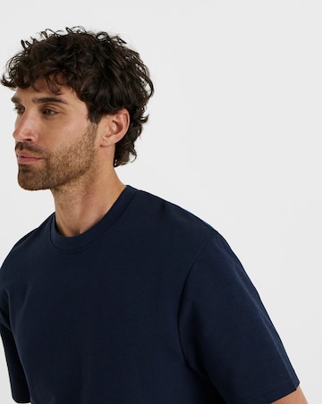 Folio Heavyweight Interlock T-Shirt-Navy