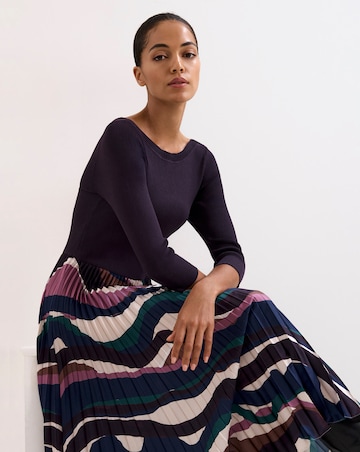 Phase Eight Woven Hem Verona Printed Dress