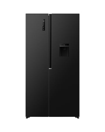 Fridgemaster MS91558DEB Non-Plumbed Total No Frost American Fridge Freezer Black