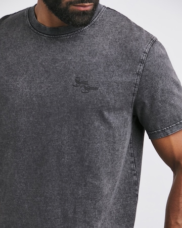 Saint Or Sinners Acid Wash Tshirt