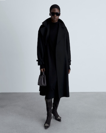 Mango Perkins-Neck Knitted Dress