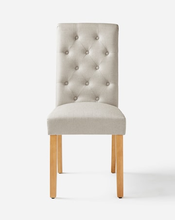 Ava Button Back Pair of Dining Chairs