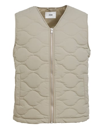 Onion Quilt Zip Through Gilet