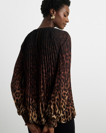 Joanna Hope Pleated Chiffon Blouse