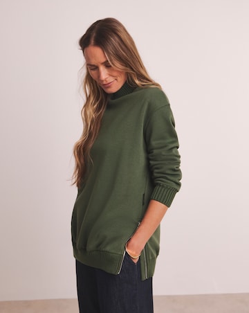 Anthology Heavyweight Rib Side Zip Sweatshirt