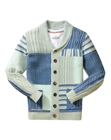 Joe Browns Perfect Patch Cardigan - Blue Multi